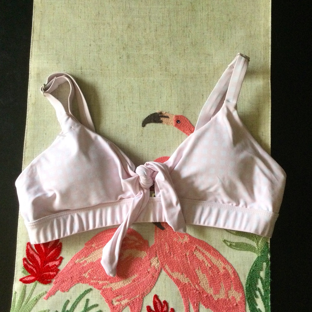 🆕 AdoreShe Sweet Pink Polka Dot Bikini Top 👙🌸🏝
